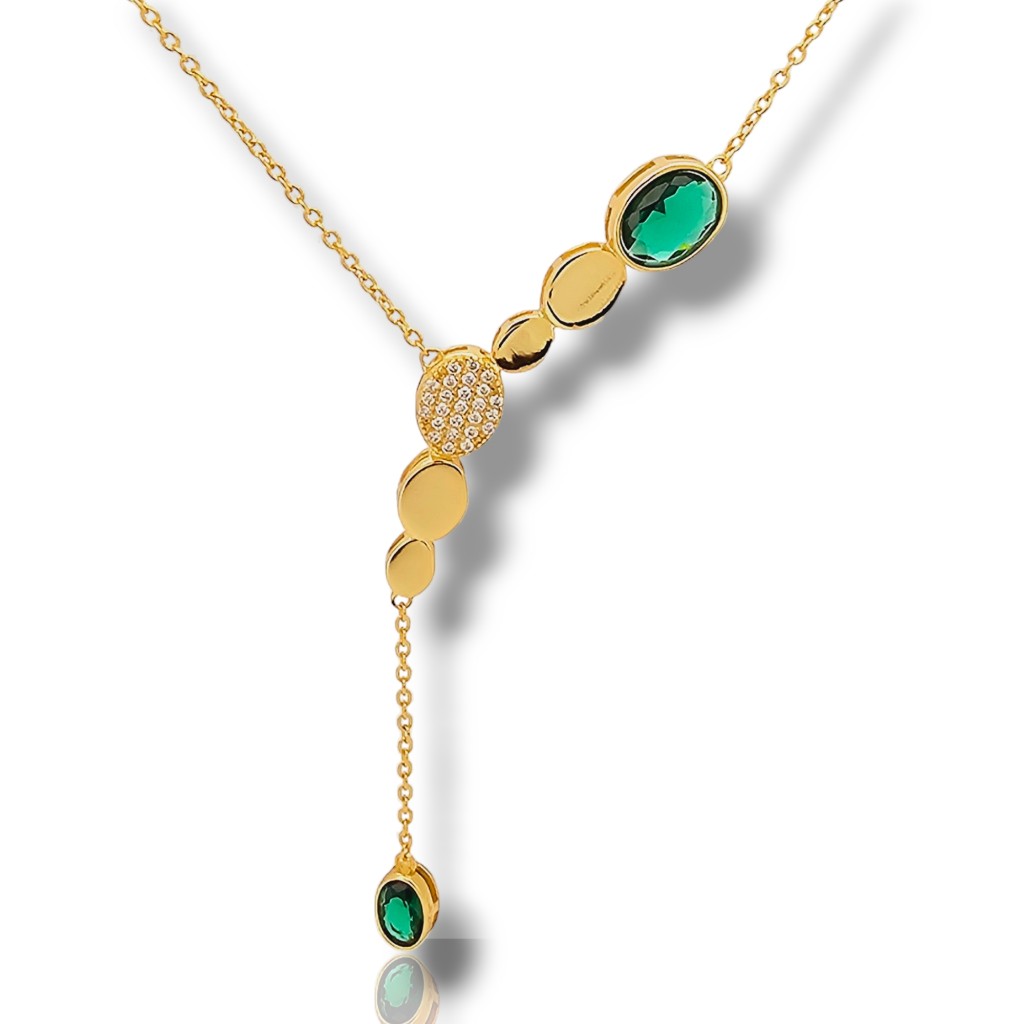 Κολιέ απο επιχρυσωμένο ασήμι 925° (code FC010488)